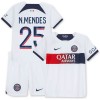 Original Trikotsatz Paris Saint-Germain N.Mendes 25 Auswärtstrikot 2023-24 Für Kinder